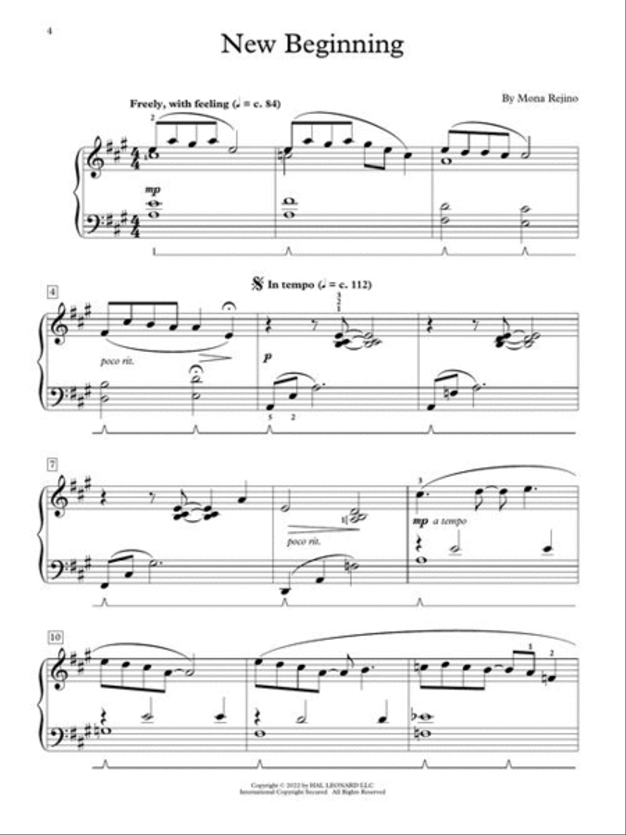 Reflections & Relaxations Piano Method scores gallery preview page 5