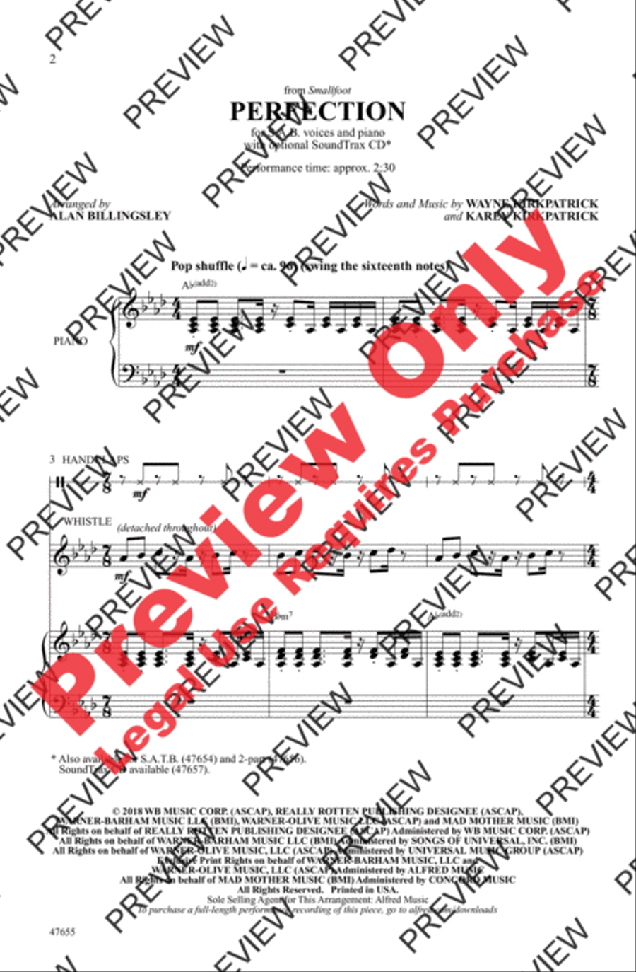 Perfection 3-Part scores gallery preview page 2
