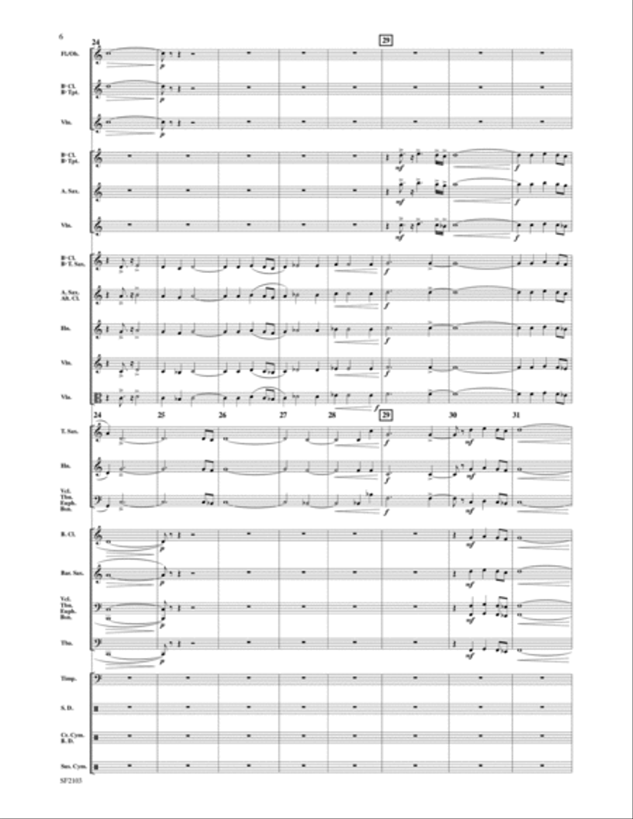 Battaglia - Full Score Concert Band scores gallery preview page 6
