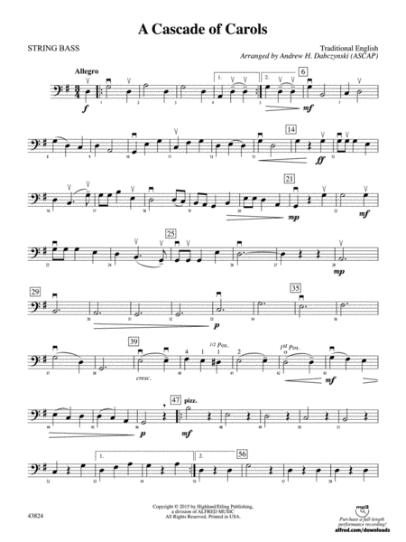 A Cascade of Carols: String Bass