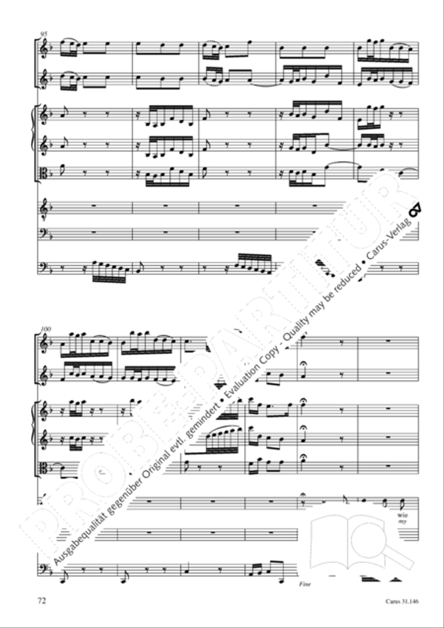 Through bitter tribulation we enter into God's kingdom (Wir mussen durch viel Trubsal in das Reich Gottes eingehen) 4-Part scores gallery preview page 73