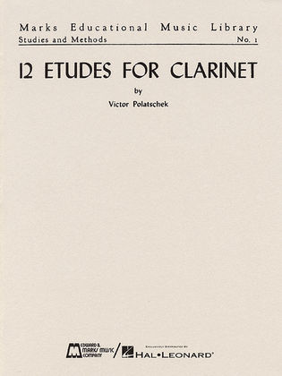 Book cover for Polatschek - 12 Etudes For Clarinet