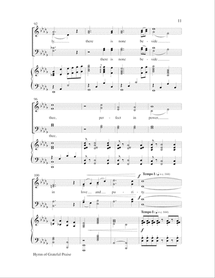 Hymn of Grateful Praise Choir scores gallery preview page 11