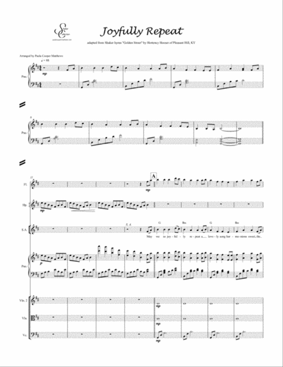 Joyfully Repeat Joyfully Repeat 4-Part scores gallery preview page 1