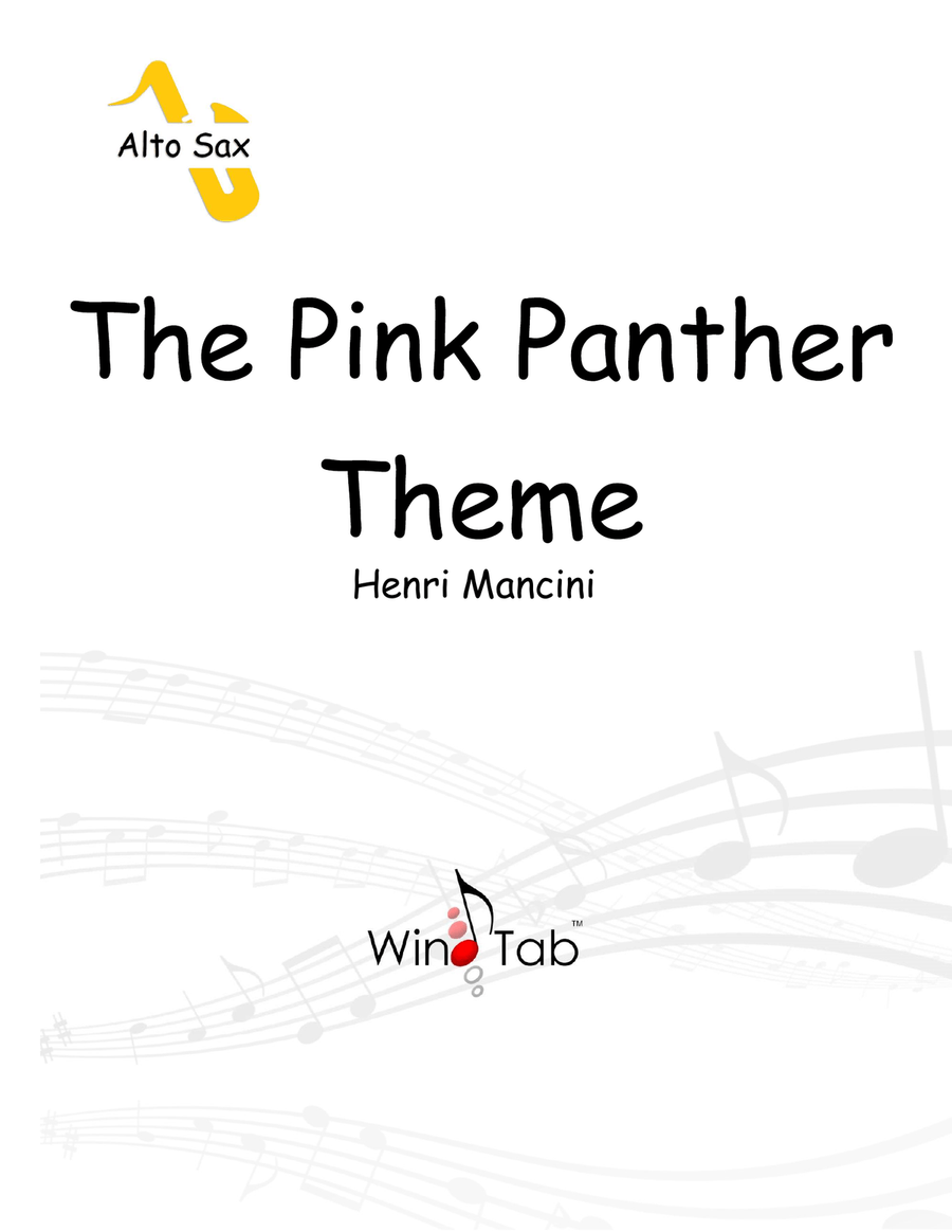 The Pink Panther Alto Saxophone scores gallery preview page 1