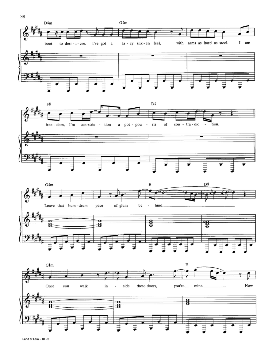 Land Of Lola Land Of Lola Piano, Vocal scores gallery preview page 2