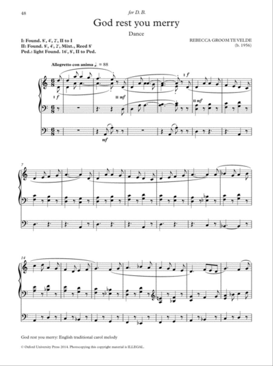 Oxford Hymn Settings for Organists: Advent and Christmas Organ Solo scores gallery preview page 10