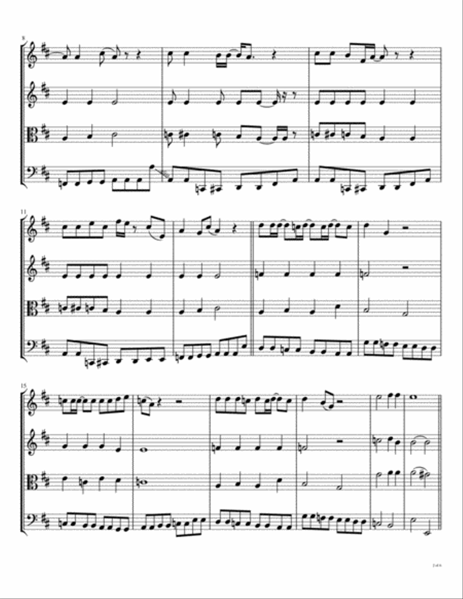 Lady Madonna String Quartet scores gallery preview page 3