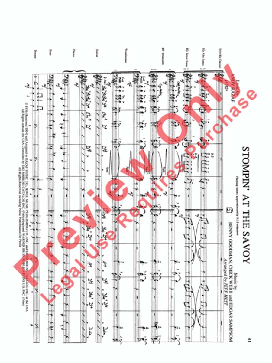 Original Big Band Sounds Big Band scores gallery preview page 42