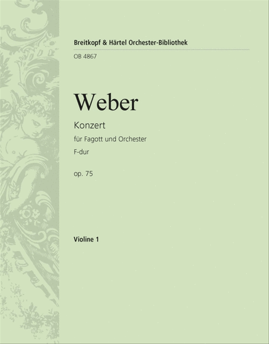 Bassoon Concerto in F major Op. 75 Orchestra scores gallery preview page 1