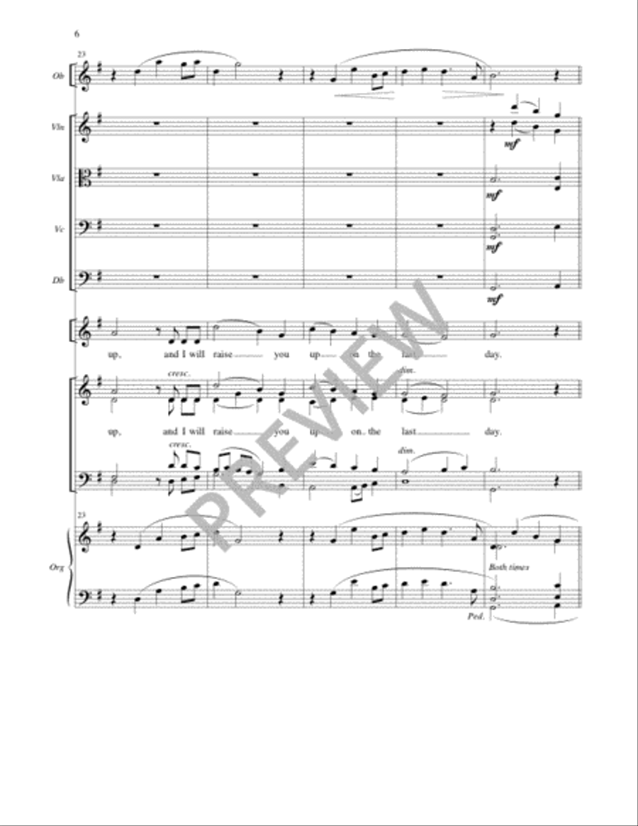 I Am the Bread of Life - Full Score and Parts 4-Part scores gallery preview page 6