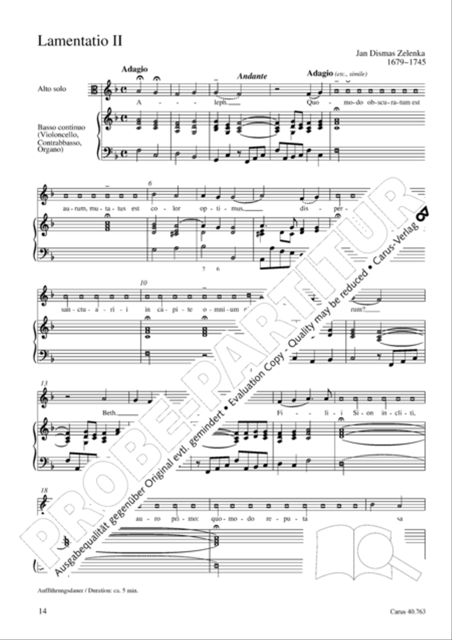 Drei Lamentationen zum Karsamstag Score scores gallery preview page 15
