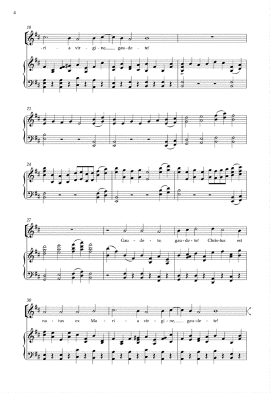 Gaudete! from Enchanted Carols Organ scores gallery preview page 4