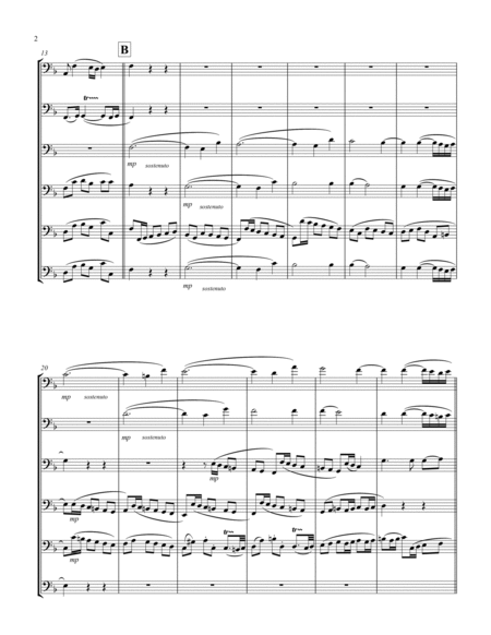 Recordare (from "Requiem") (F) (Brass Sextet - 5 Trb, 1 Tuba)