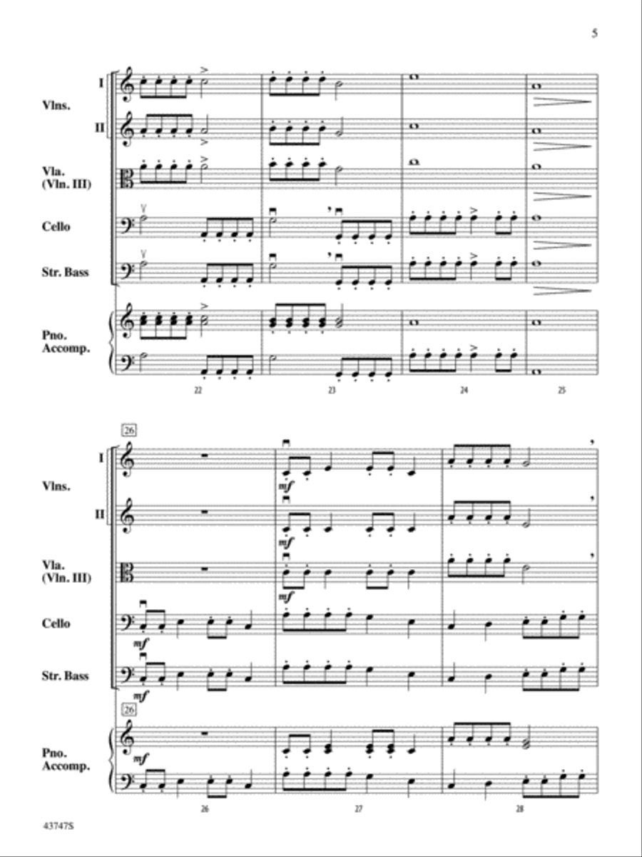 Academié Musicale: Score String Orchestra scores gallery preview page 5