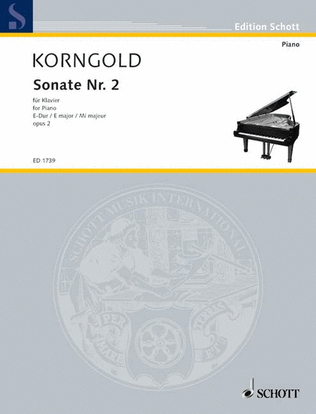 Book cover for Korngold Sonata Emaj Op2/2 S.p