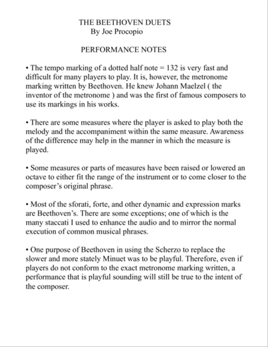 THE BEETHOVEN DUETS FOR VIOLIN VOLUME 3 SCHERZI 7, 8 and 9 String Duet scores gallery preview page 4