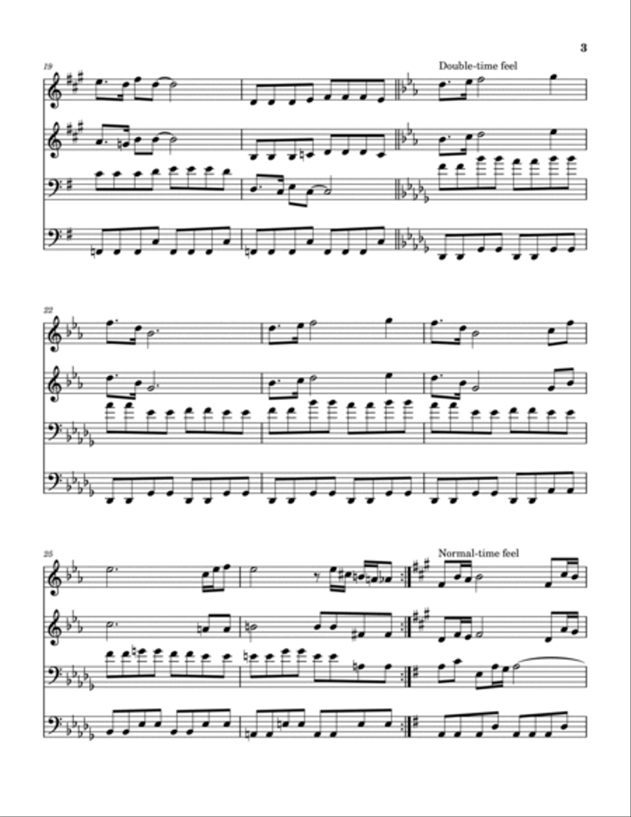 Treasure Of San Miquel Treasure Of San Miquel Brass Quartet scores gallery preview page 4