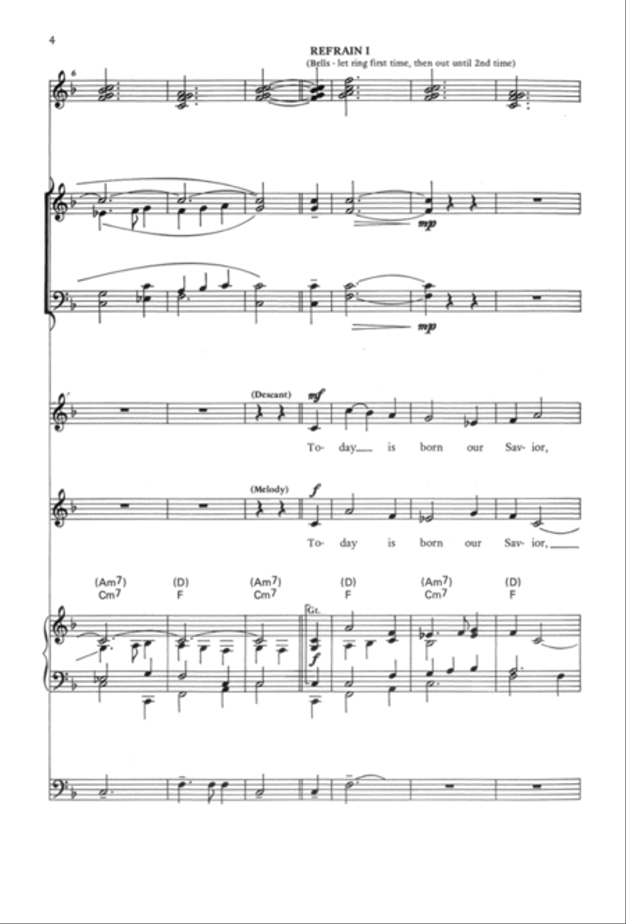 Today Is Born Our Savior Today Is Born Our Savior 4-Part scores gallery preview page 5