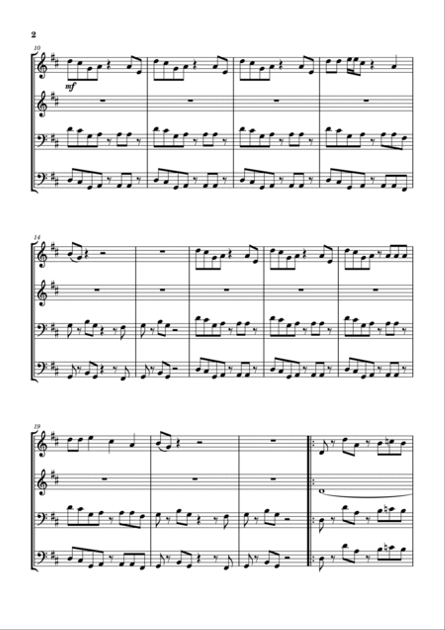 Cars Brass Ensemble scores gallery preview page 3