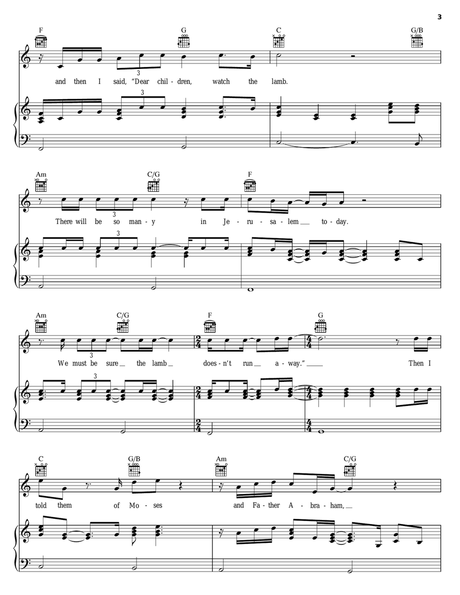 Watch The Lamb Watch The Lamb Acoustic Guitar scores gallery preview page 3