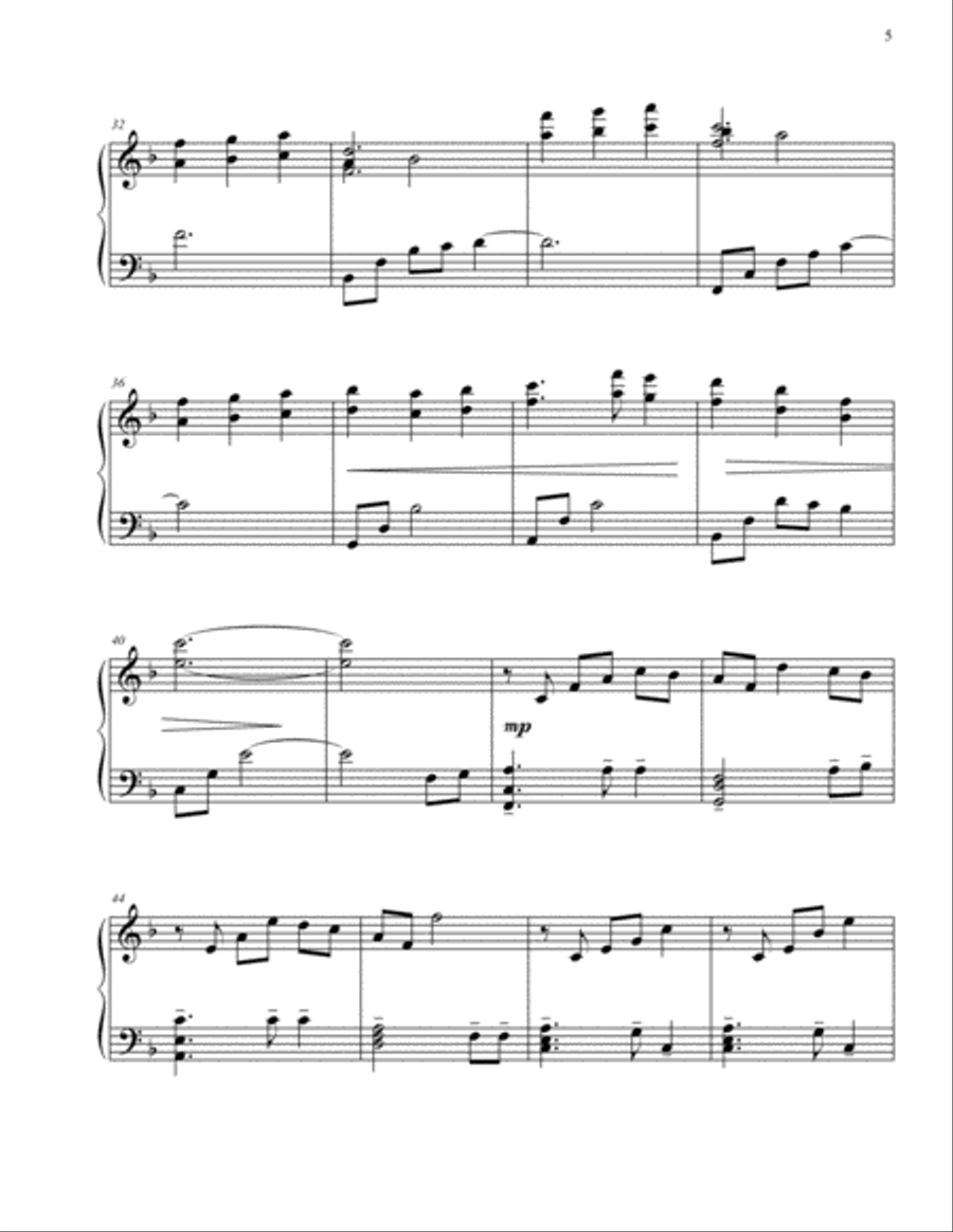 Surrender - 7-Hymn late intermediate/early advanced Piano Solo Collection Piano Solo scores gallery preview page 5