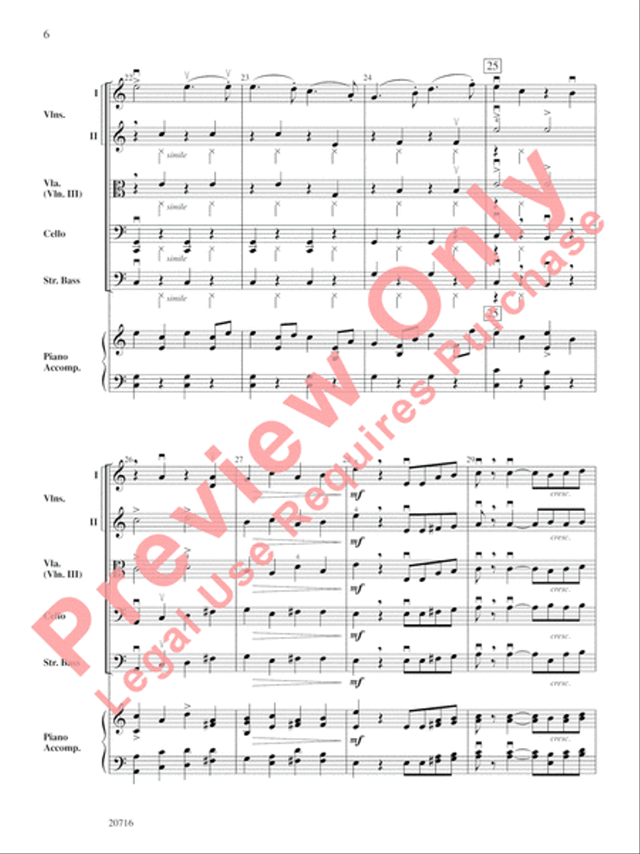Anvil Chorus String Orchestra scores gallery preview page 7