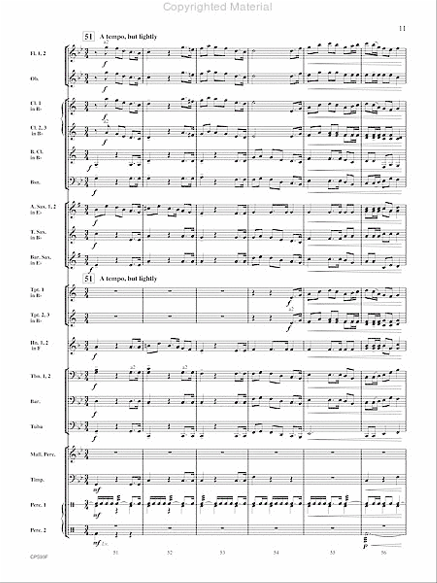 Fantasy on Early American Tunes Concert Band scores gallery preview page 12