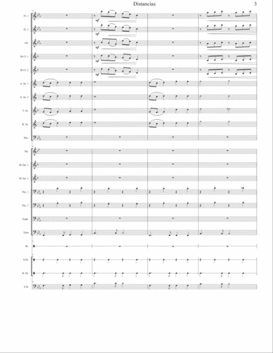 Distancias For Concert Band