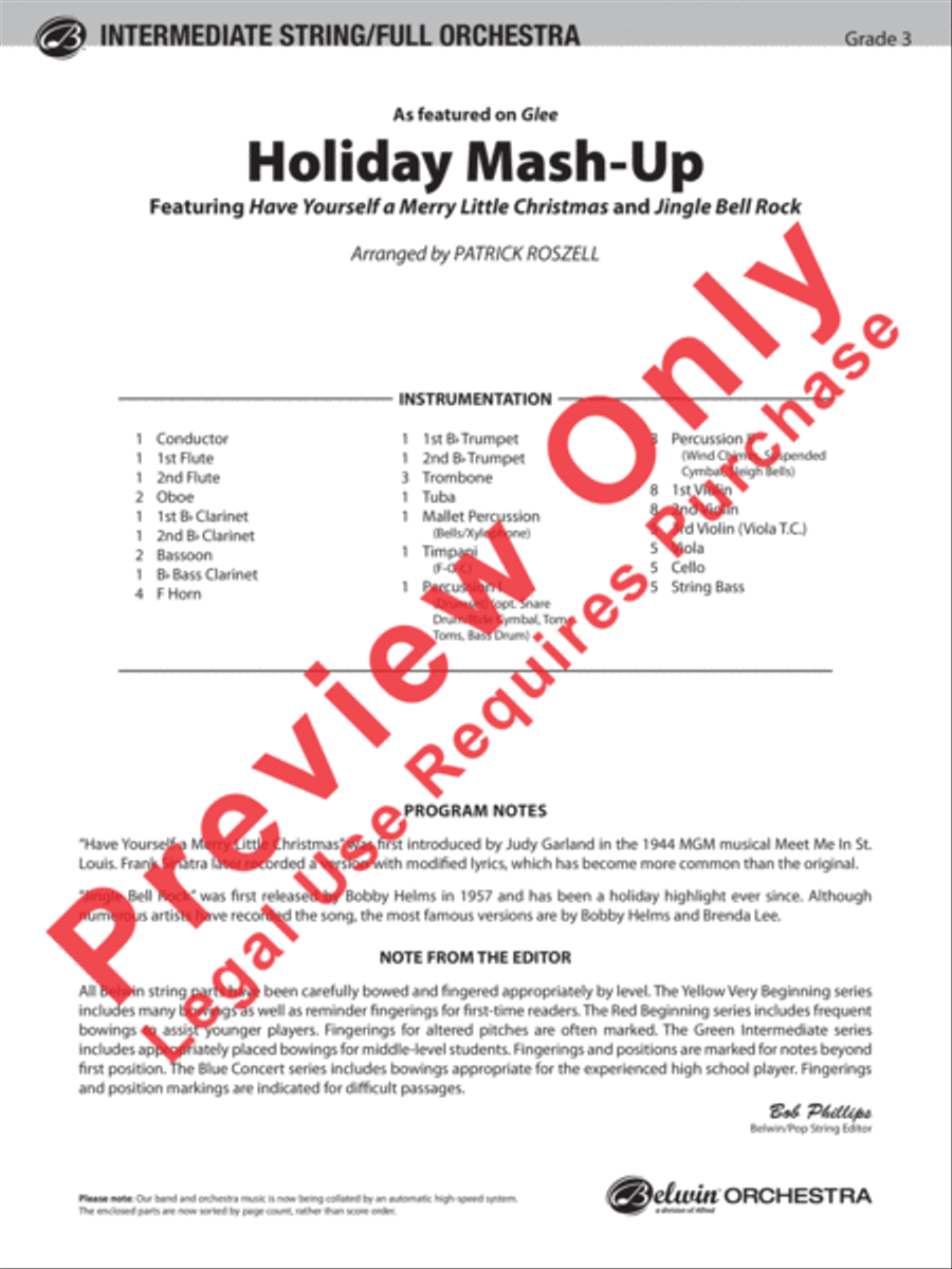 Holiday Mash-Up Holiday Mash-Up Full Orchestra scores gallery preview page 2