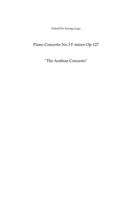 Piano Concerto No.3 F minor Op.127 Score And Parts