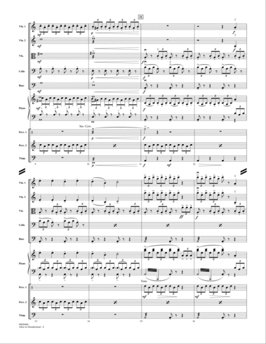 Alice In Wonderland - Full Score Orchestra scores gallery preview page 3