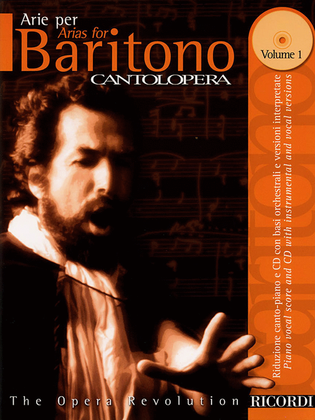 Book cover for Cantolopera: Arias for Baritone - Volume 1