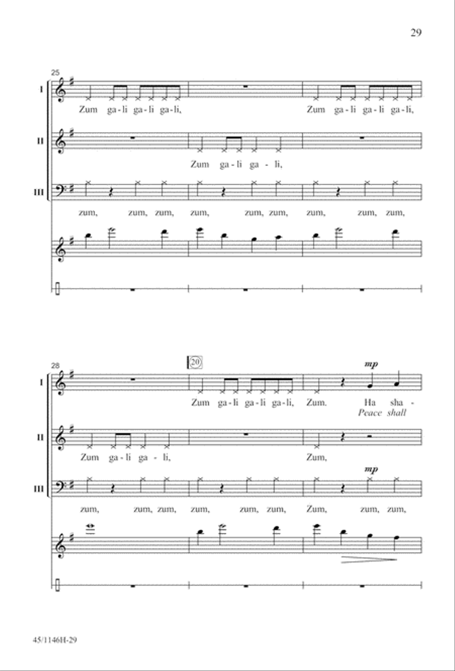 We Sing the World Around We Sing the World Around Choir scores gallery preview page 29