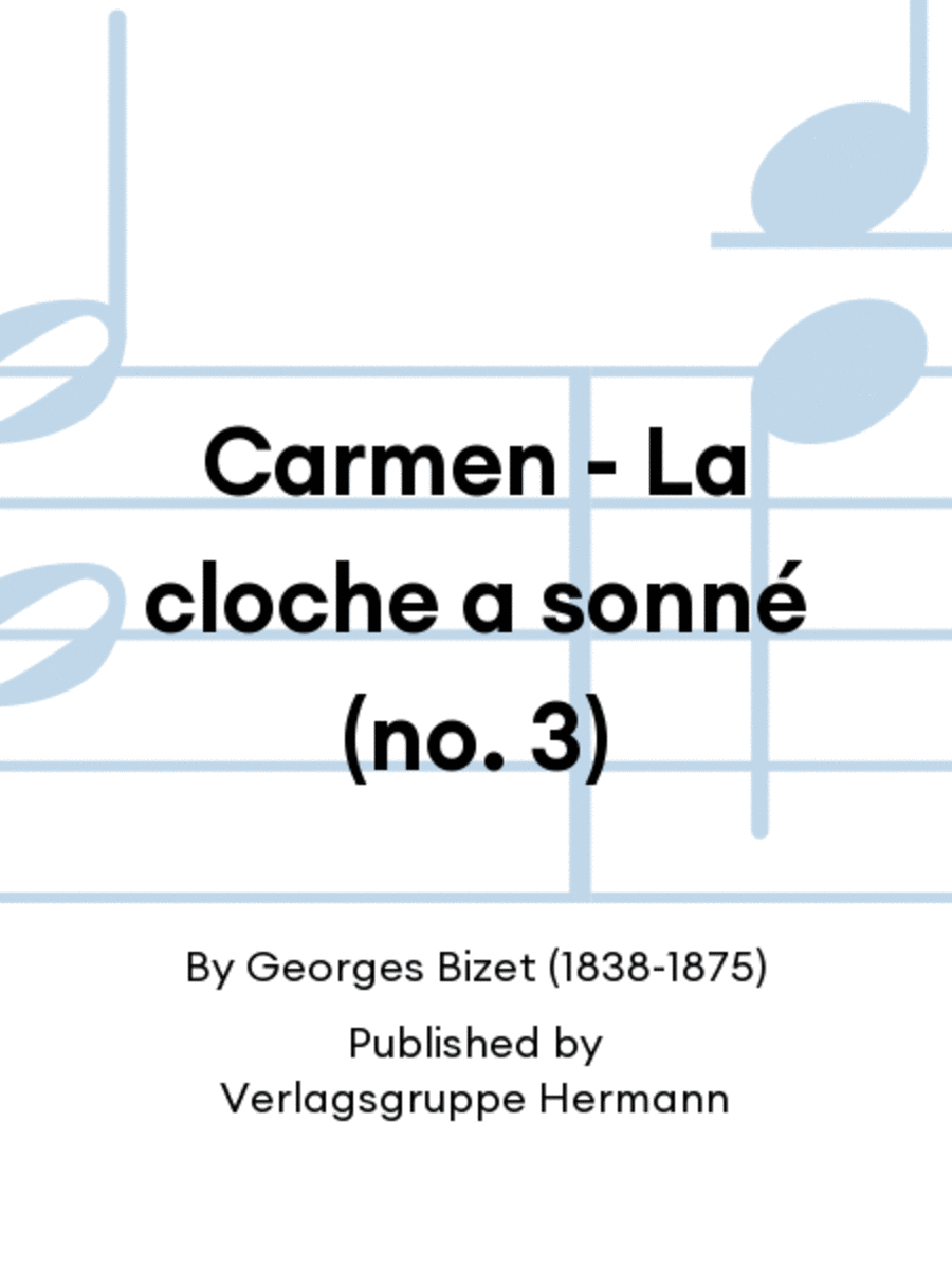 Carmen - La cloche a sonné (no. 3) Choir scores gallery preview page 1