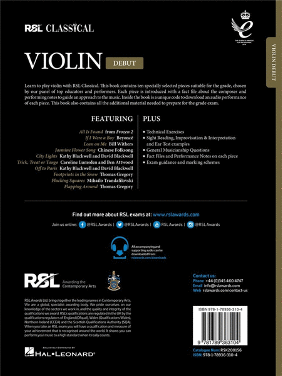 RSL Classical Violin Debut (2021) Violin Solo scores gallery preview page 2