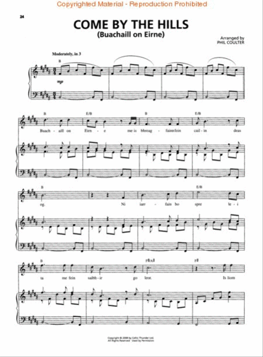 Celtic Thunder Piano, Vocal, Guitar scores gallery preview page 4