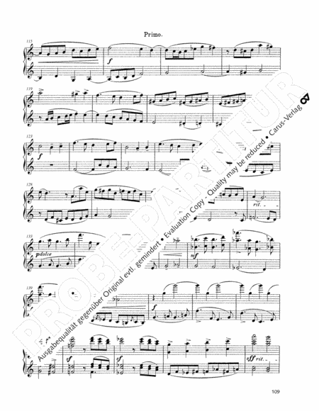 Arrangements of his own works for piano four hands II