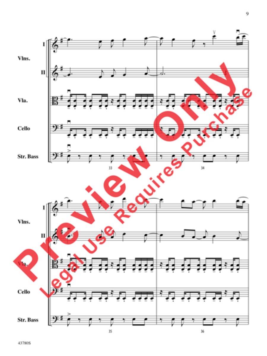 Bring Me to Life String Orchestra scores gallery preview page 10
