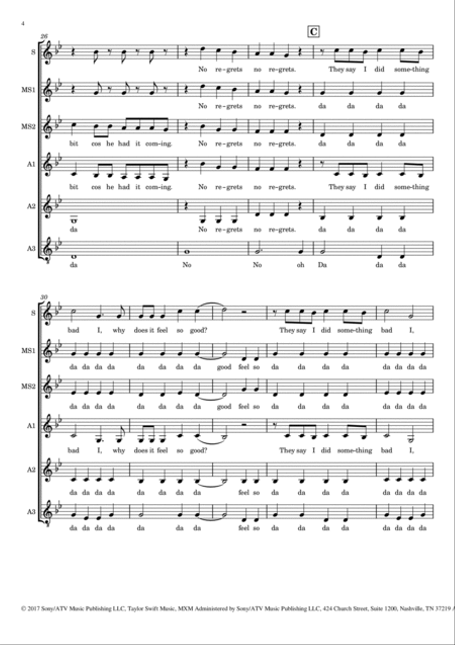 I Did Something Bad SSAA scores gallery preview page 4