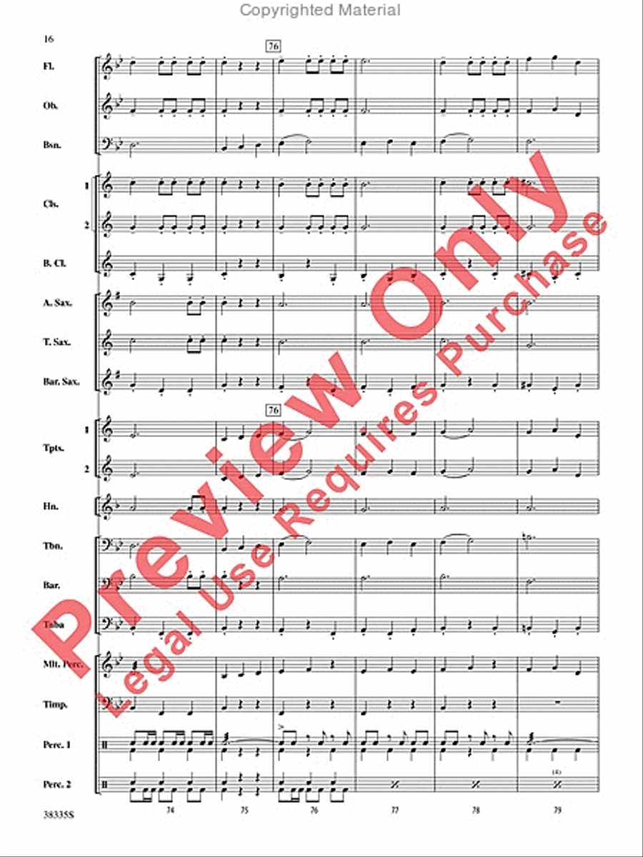 El Relicario El Relicario Concert Band scores gallery preview page 17