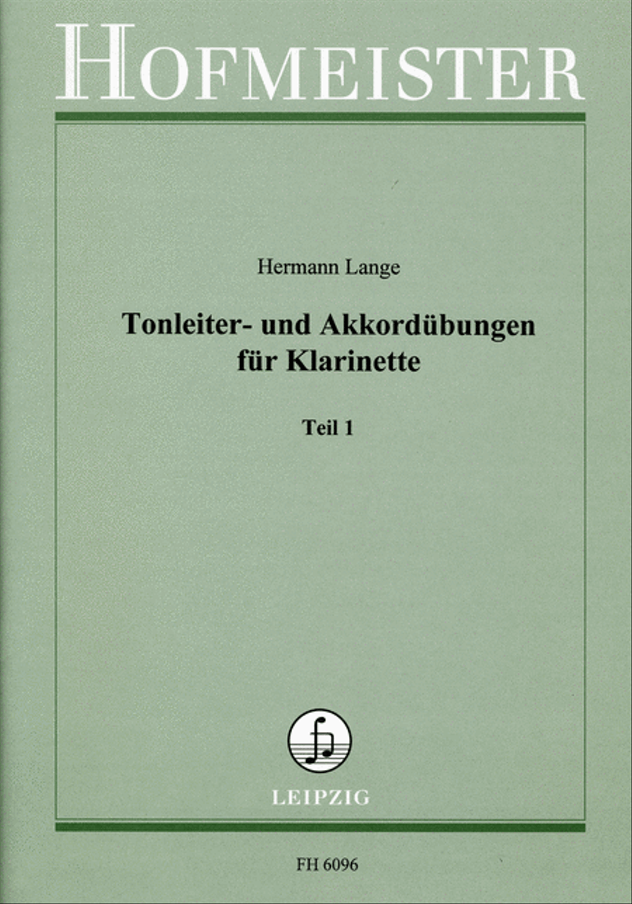 Tonleiter- und Akkordübungen für Klarinette, Teil 1 Clarinet Solo scores gallery preview page 1