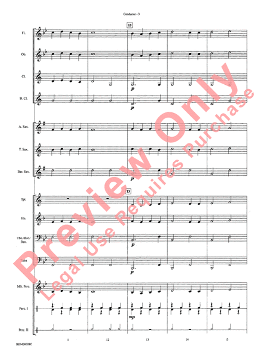 Simple Gifts Concert Band scores gallery preview page 6