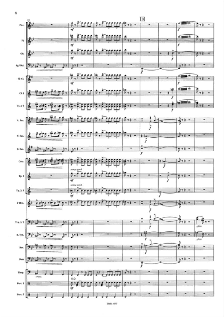 Capriccio Barbaro Concert Band scores gallery preview page 8