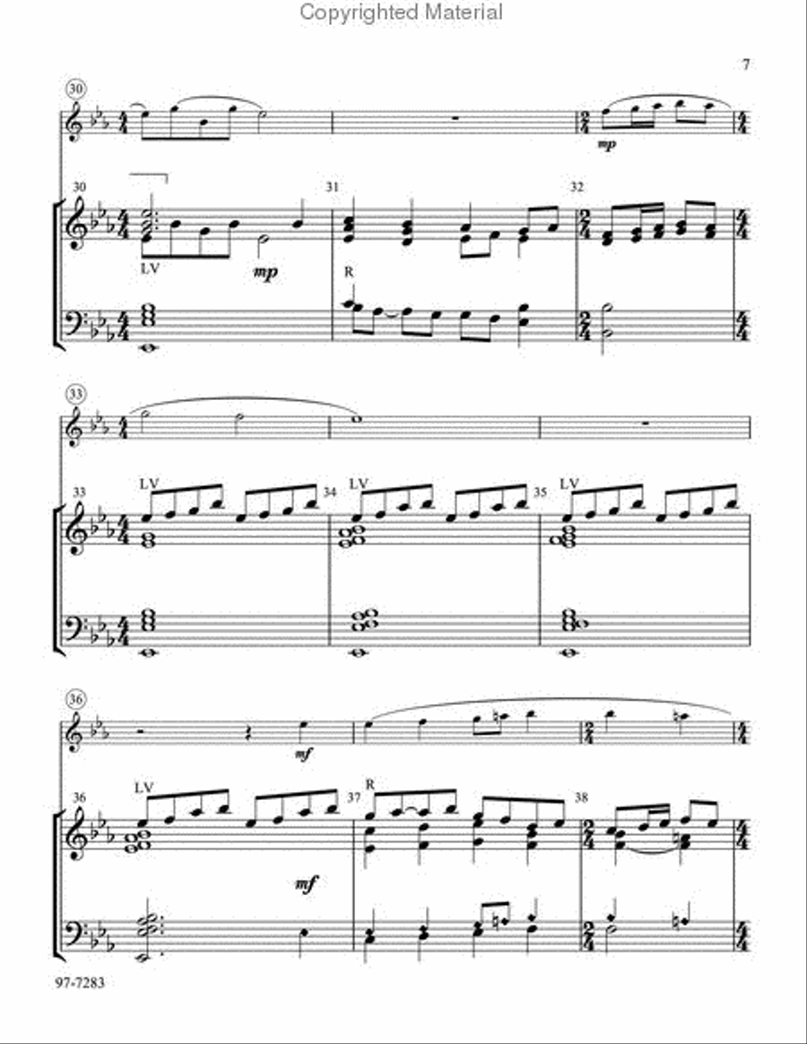 Break Forth, O Beauteous Heavenly Light (Lamb) Handbell Choir scores gallery preview page 4