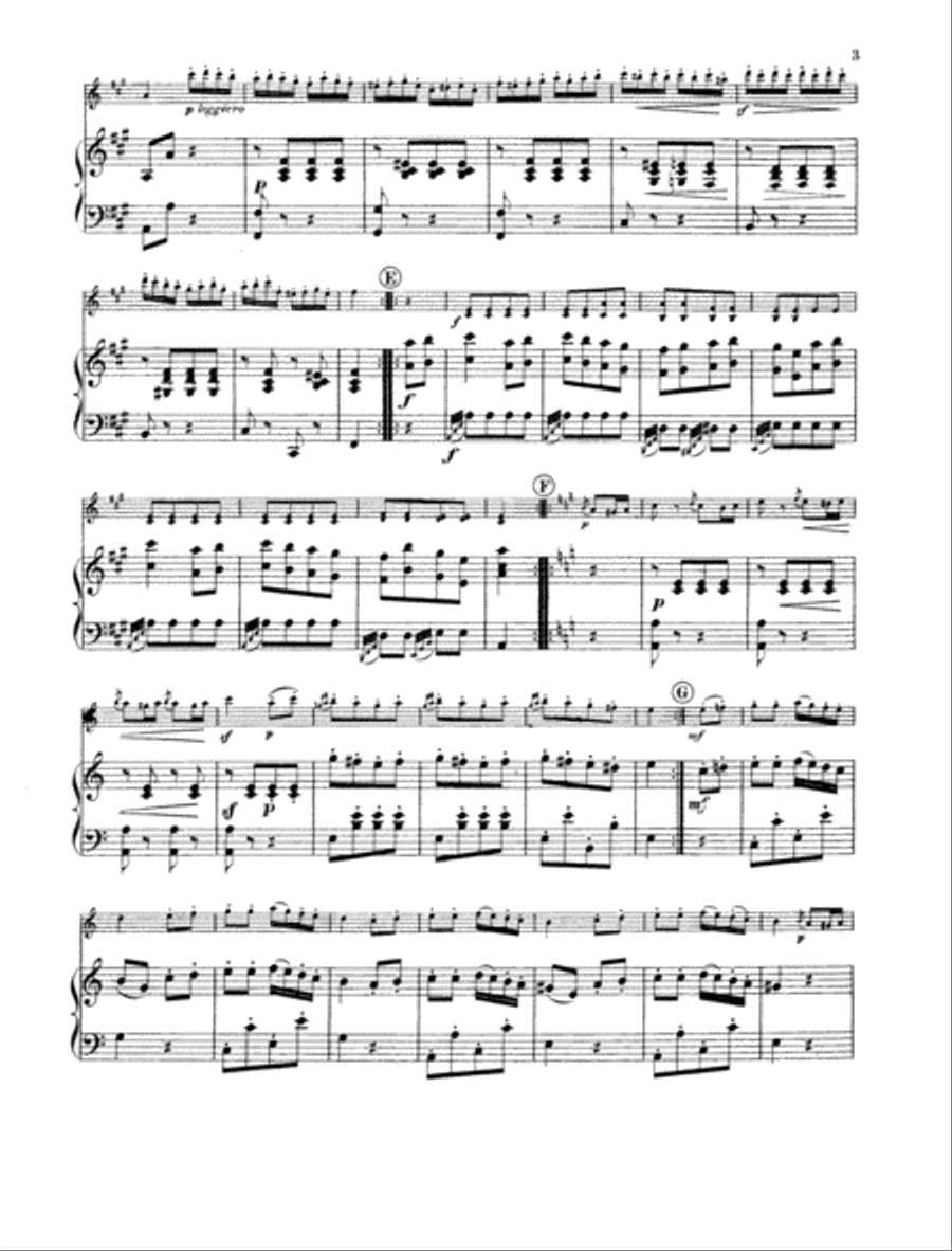 Turkish March Violin Solo scores gallery preview page 3