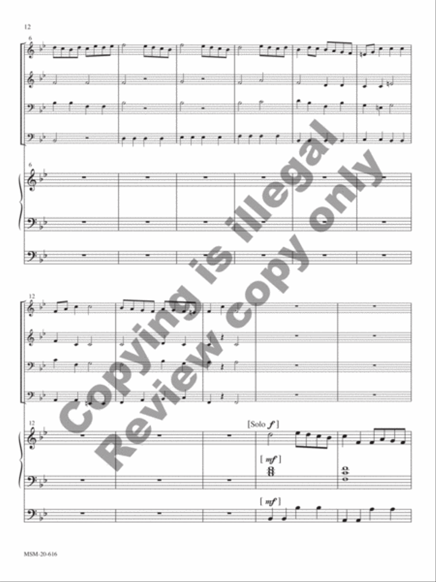 Antiphonies: Four Renaissance and Baroque Dialogues for Organ and Brass Quartet Organ scores gallery preview page 20