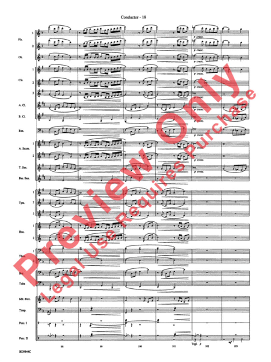 Alliance Concert Band scores gallery preview page 21