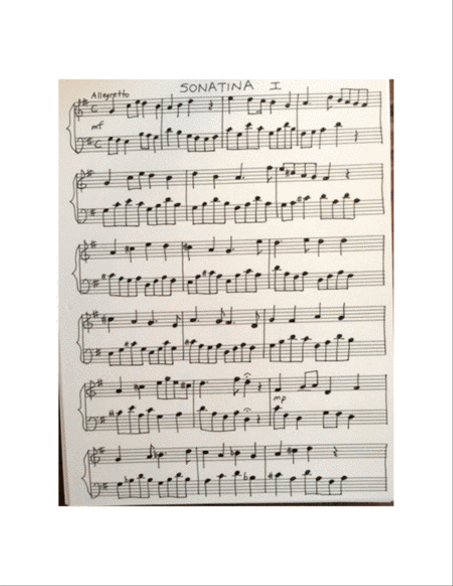 Sonatina in G major Piano Method scores gallery preview page 2