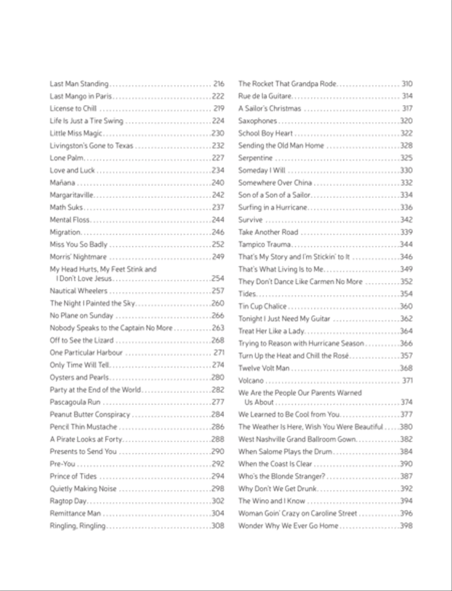 Jimmy Buffett -- Songs from a Sailor Electric Guitar scores gallery preview page 9